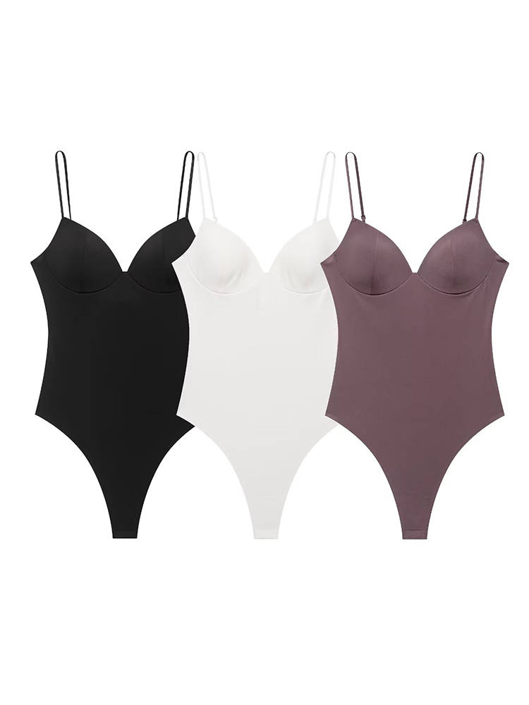 Shapewear Bodysuit Firm - TFMLN بدلة نسائية صيفية برقبة على
