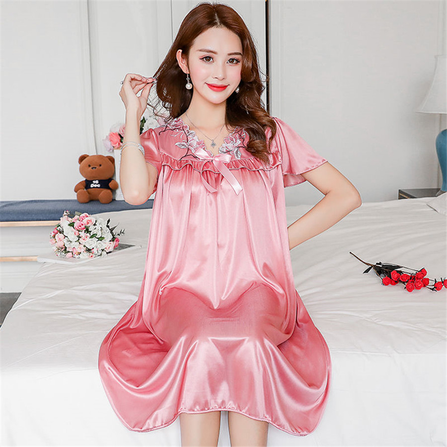 Robe Silk Women - جديد الصيف الجليد ثوب نوم حرير
