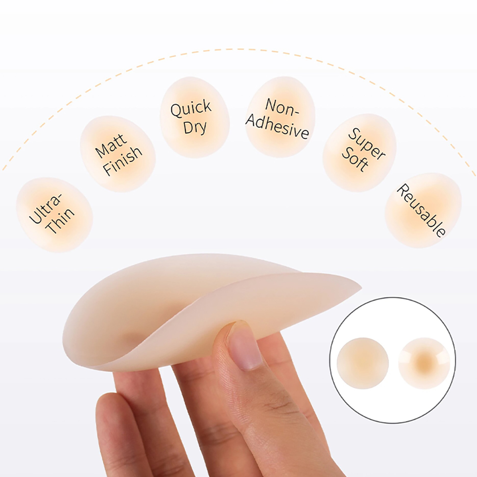 بتلات صدر سيليكون غير مرئية ذا - مراجعة Nipple Cover Pasties وسعره