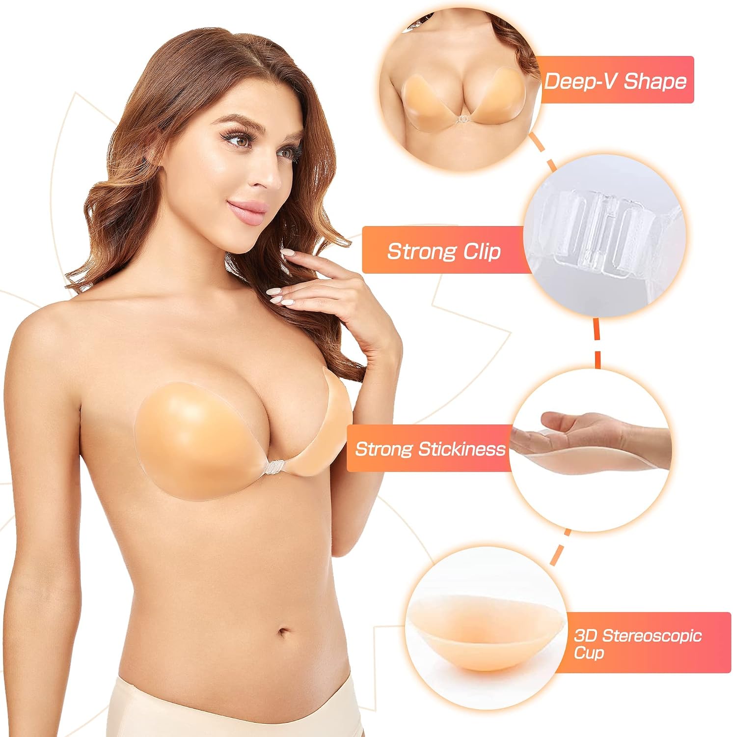 حمالة صدر سيليكونية صلبة بدون  - مراجعة Strapless Bra Backless وسعره