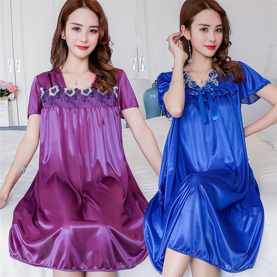 جديد الصيف الجليد ثوب نوم حرير - مراجعة Robe Silk Women وسعره